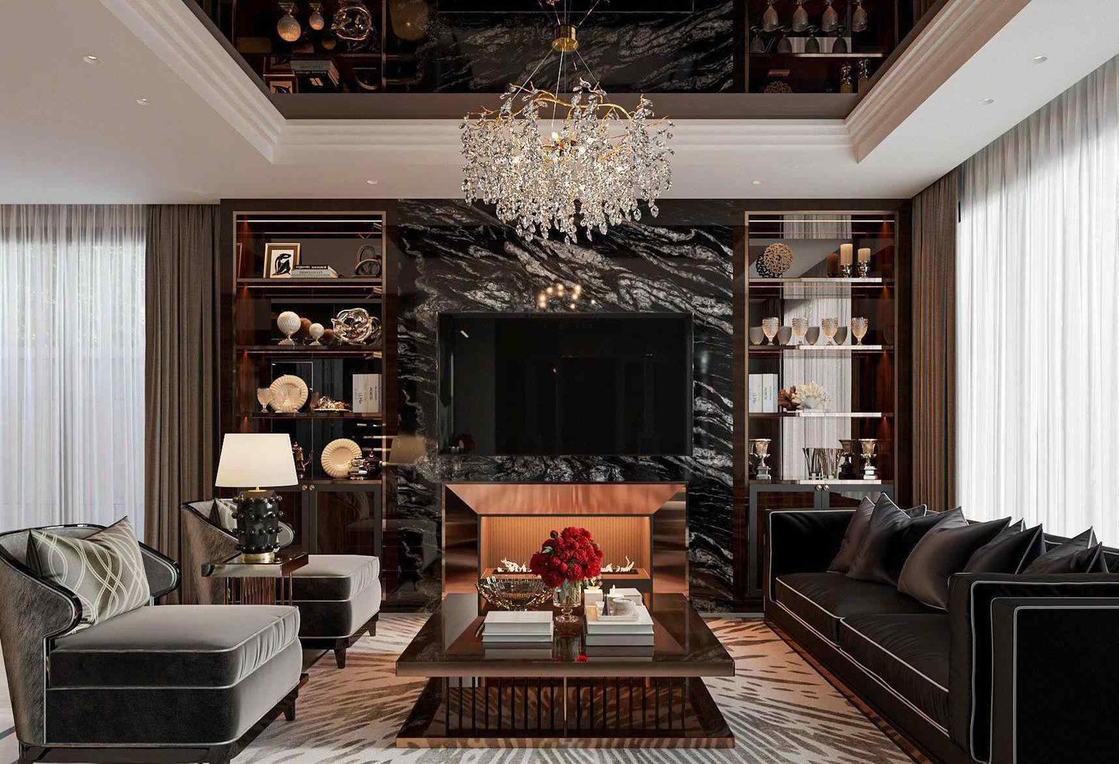 Dự án thiết kế nội thất biệt thự song lập 160m2 tại Hà Nội