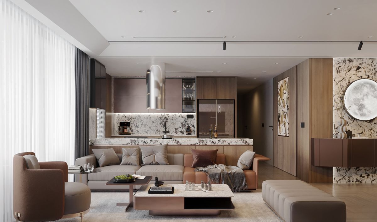 Thi công nội thất căn hộ 3 phòng ngủ Chung cư Ngoại Giao Đoàn