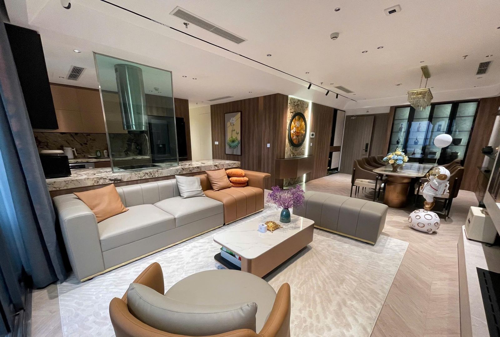 Thi công nội thất căn hộ chung cư Le Grand Jardin 97m2