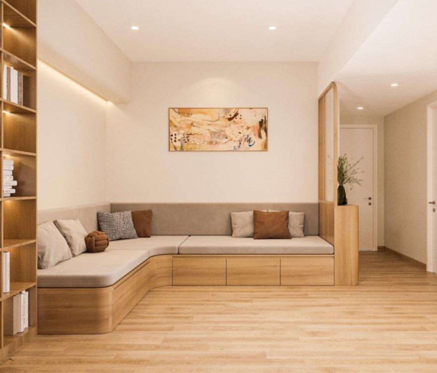 Mẫu nội thất căn hộ chung cư 2 phòng ngủ 03