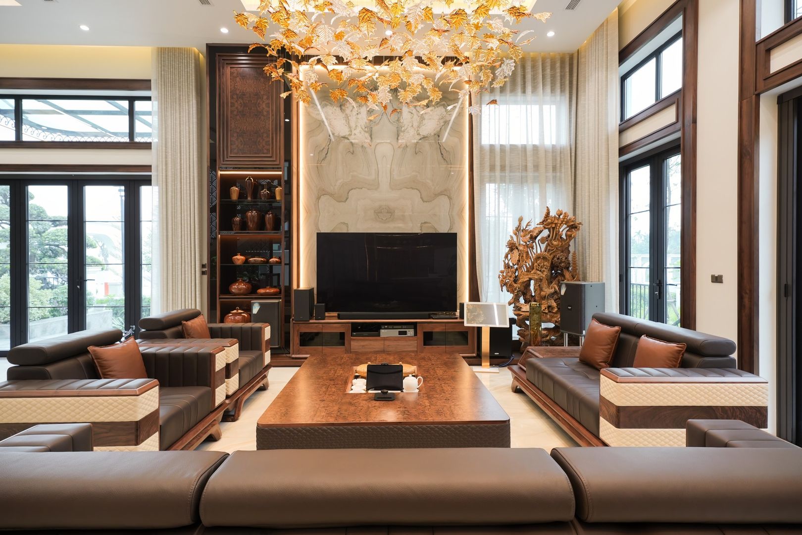 thi công nội thất biệt thự tại Vinhome Ocean Park 1