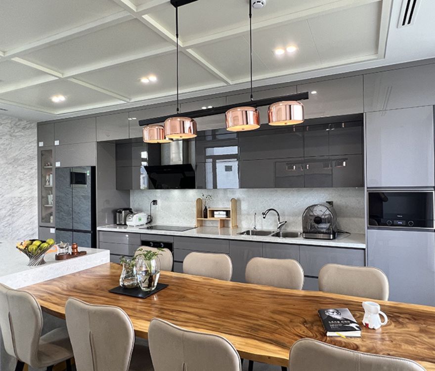 Tủ Bếp Đẹp Acrylic – ACMB04