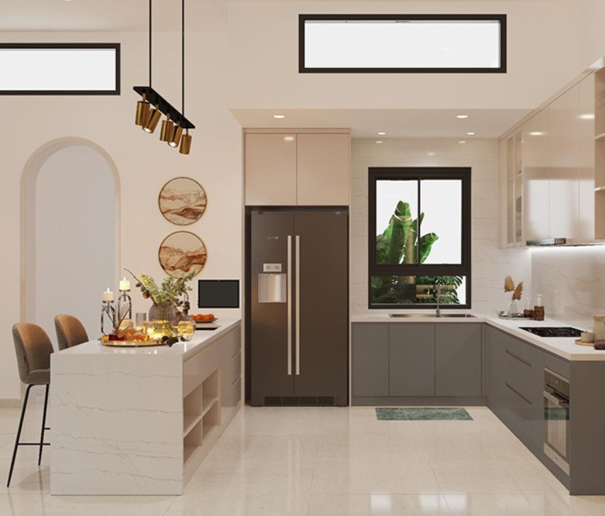 Tủ Bếp Đẹp Acrylic – ACMB06