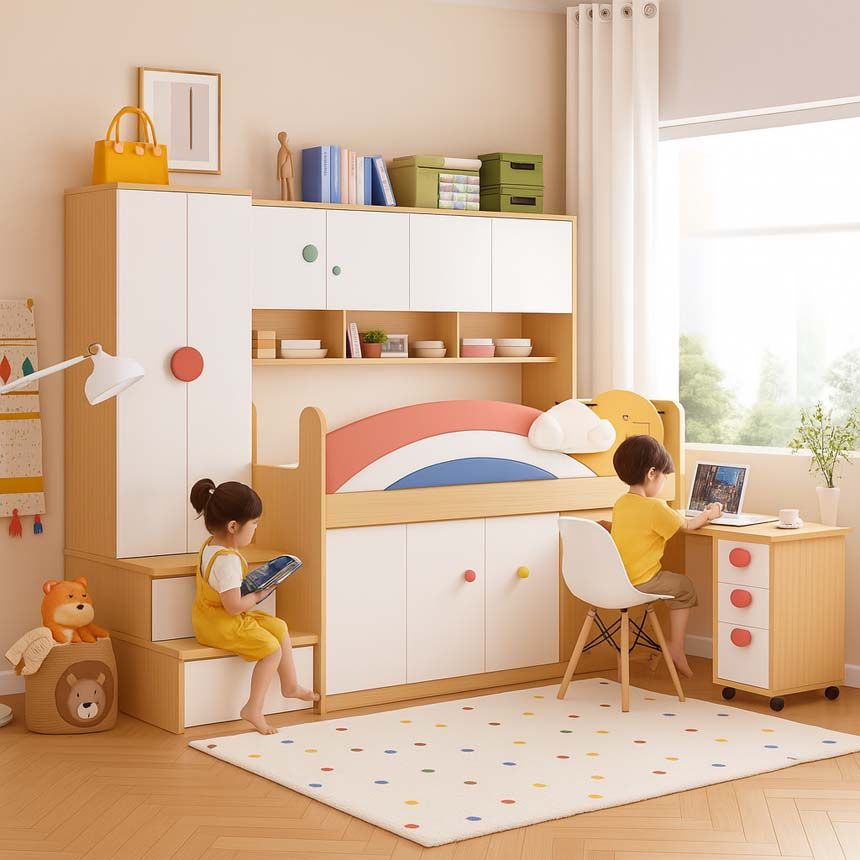 Mẫu giường tầng trẻ em 07